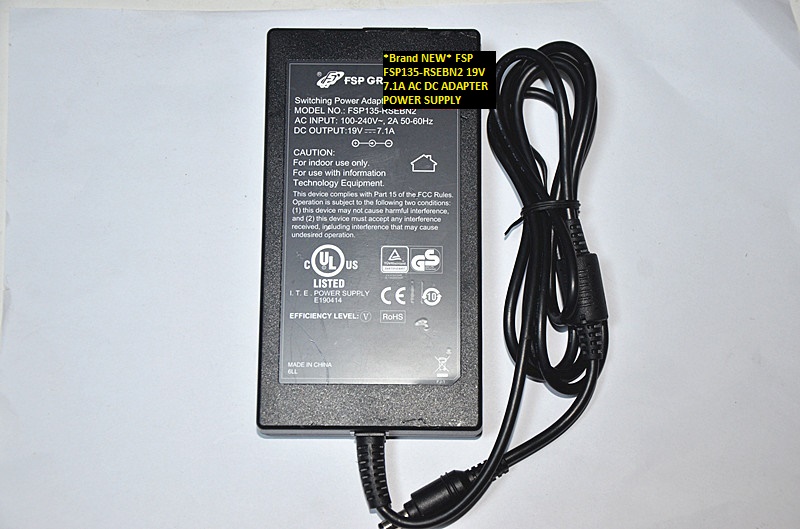 *Brand NEW* 19V 7.1A FSP FSP135-RSEBN2 AC DC ADAPTER POWER SUPPLY